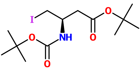 (image for) MC008249 2-Methyl-2-propanyl (3R)-4-iodo-3-({[(2-methyl-2-propanyl)oxy]carbonyl}amino)butanoate